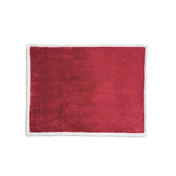 hi!dea 99078 - Reversible fleece blanket (190 g/m²) with satin ribbon and personalised card