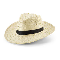 hi!dea 99084 - Natural straw hat with polyester ribbon