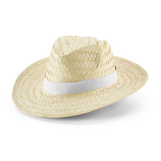 Chapeau de paille naturelle avec bande en polyester - Egotier 99084