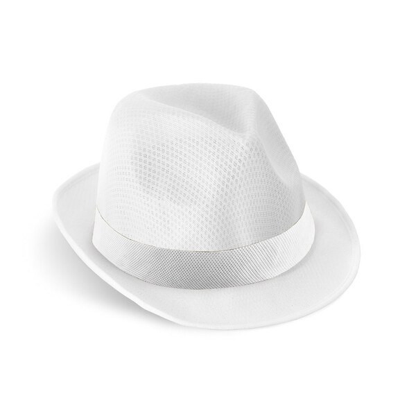 Hat in PP with white polyester ribbon - Egotier 99086