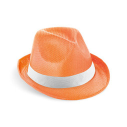hi!dea 99086 - Hattu PP:stä ja valkoinen polyesterinauha