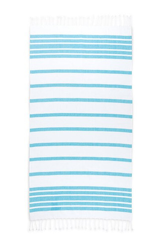 Beach towel in cotton (70% recycled) and polyester (30% recycled) (180 g/m²) - Egotier 99159