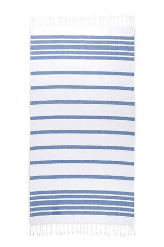 Strandhåndklæde i bomuld (70 % genbrug) og polyester (30 % genbrug) (180 g/m²) - Egotier 99159