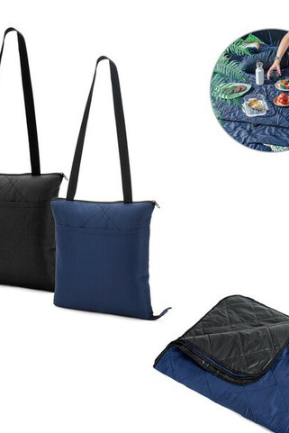 Foldable picnic blanket in rPET and PEVA - Egotier 99162