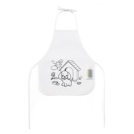 hi!dea 99834 - Children's apron for colouring in non-woven (80 g/m²)