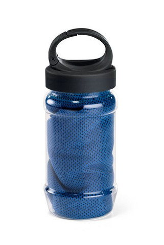 Set with a PP and PET bottle and a polyamide and polyester sports towel - Egotier 99967