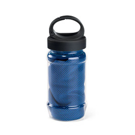 Set with a PP and PET bottle and a polyamide and polyester sports towel - Egotier 99967