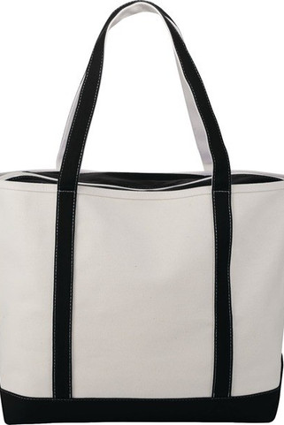 Baltic 24oz Cotton Canvas Tall Zippered Tote - PCNA 2160-67
