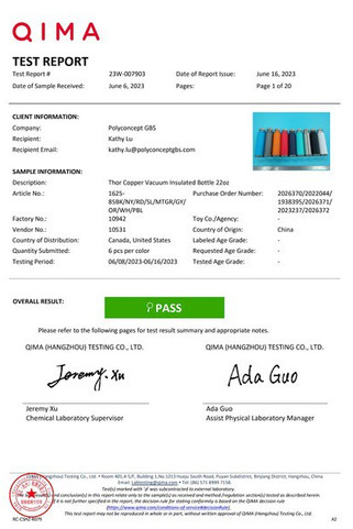 Botella de cobre Thor aislada al vacío 22oz - PCNA 1625-85