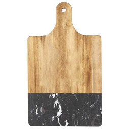 PCNA 1033-64 - Black Marble and Wood Cutting Board