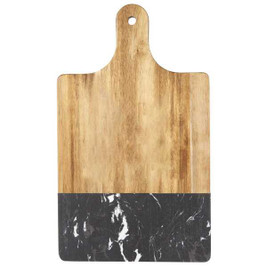 PCNA 1033-64 - Tabla de cortar de mármol negro y madera