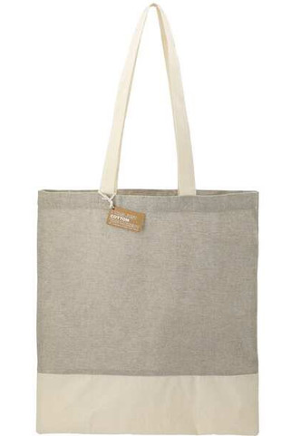 Tote de convención de sarga de algodón reciclado de 5 onzas dividido - PCNA 7901-08