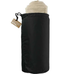 PCNA 1081-57 - 100% Recycled PET Fleece Blanket with RPET Pouch