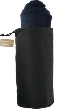 100% Recycled PET Fleece Blanket with RPET Pouch - PCNA 1081-57