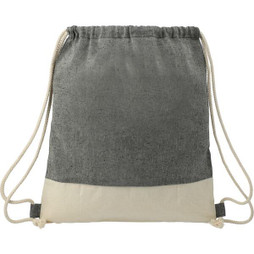 PCNA 3005-73 - Split Recycled Cotton Drawstring Bag