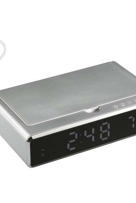 UV Sanitizer Desk Clock with Wireless Charging - PCNA 7143-18