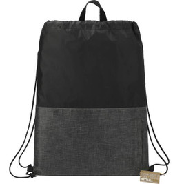 PCNA 3005-41 - Ash Zippered Recycled Drawstring Bag