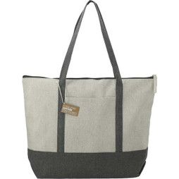 PCNA 7901-11 - Repose 10oz Recycled Cotton Zippered Tote
