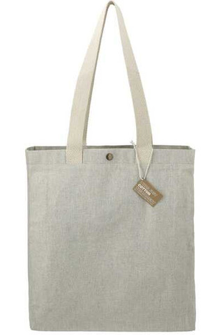 Repose 10oz Recycled Cotton Box Tote w/Snap - PCNA 7901-02