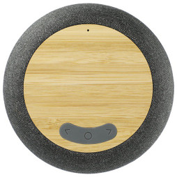 PCNA 7197-65 - Garm Fabric & Bamboo Speaker with Wireless Chargin
