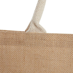 PCNA 7900-88 - Bolso shopper de yute con bolsillo de algodón reciclado