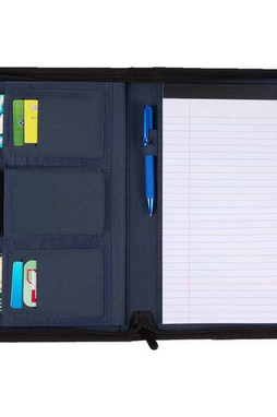 Puffer  Zippered Padfolio with FSC© Recycled Paper - PCNA 0915-01