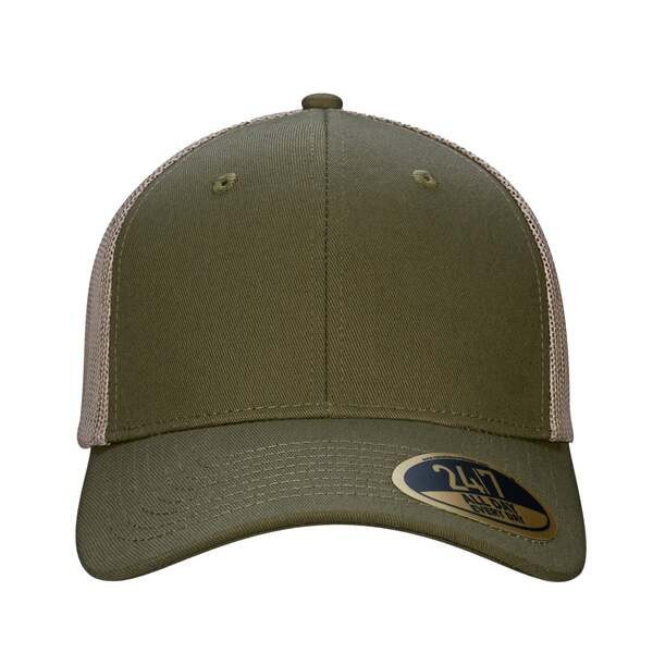 CSW 24/7 H08205 - Trucker Cotton Twill Snap back Trucker Cap