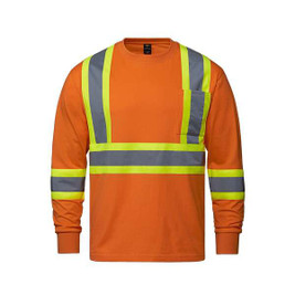 CX2 Hivis S05995 - T-shirt à manches longues Paramount Cotton Hivis