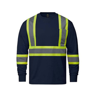 CX2 Hivis S05995 - T-shirt à manches longues Paramount Cotton Hivis