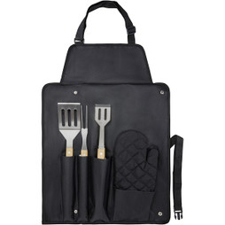 Seasons 113261 - Gril 3-piece BBQ tools set and glove