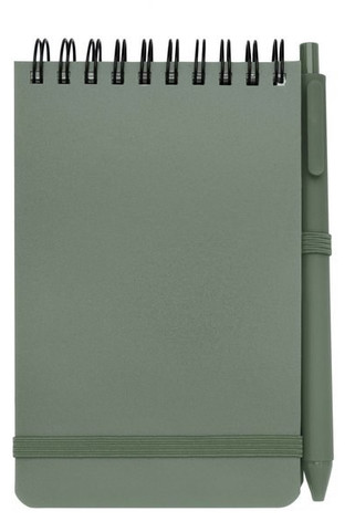 Thalaasa A6 hard cover ocean-bound notebook with ballpoint pen (black ink) - EgotierPro 107902