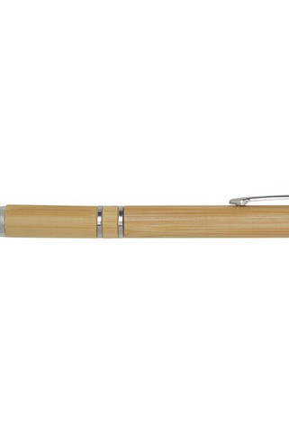 Wicker bamboo ballpoint pen (black ink) - EgotierPro 106253