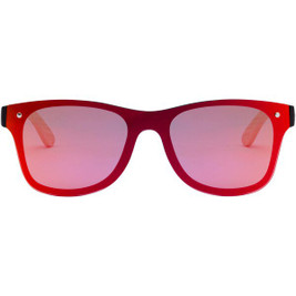 PF Concept 127050 - Tan sunglasses with bamboo temples