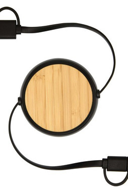 Chechia 5-i-1 100 cm utdragbar datasynkroniseringskabel och 45 W snabbladdningskabel i återvunnen plast - EgotierPro 124419