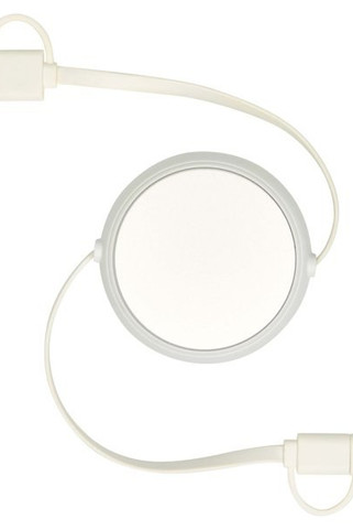 Alasia 5-in-1 100 cm recycled plastic and aluminium retractable data sync and 45W fast charge cable - EgotierPro 124420