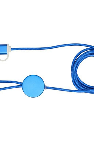 Alasia 5-in-1 recycled aluminium and plastic 150 cm data sync and 27W fast charge cable - EgotierPro 124425