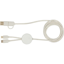 PF Concept 124428 - Cavo 5-in-1 in plastica riciclata da 150 cm per la sincronizzazione dei dati e la ricarica rapida da 27 W Citala
