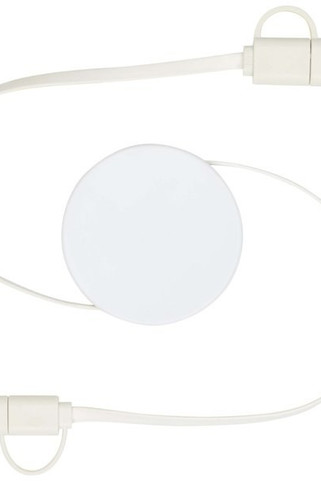 Citala 5-in-1 recycled plastic 90 cm retractable data sync and 40W fast charge cable - EgotierPro 124430