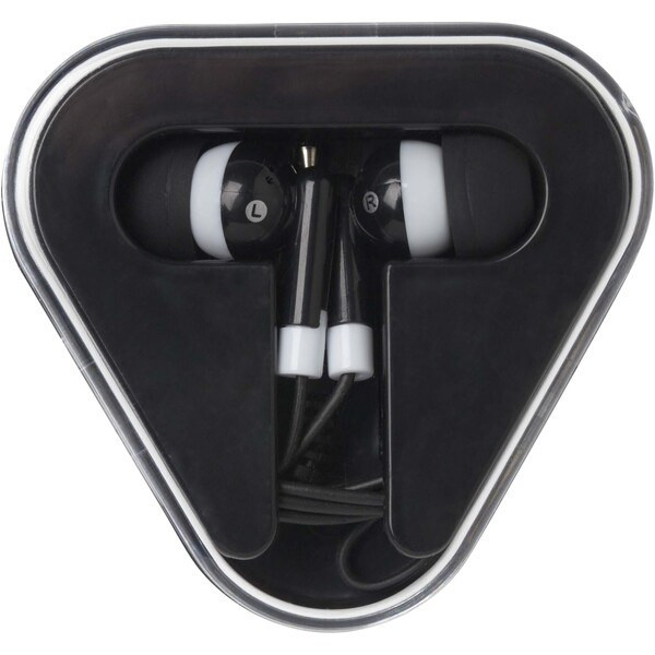 Rebel earbuds with recycled plastic storage box - EgotierPro 124439