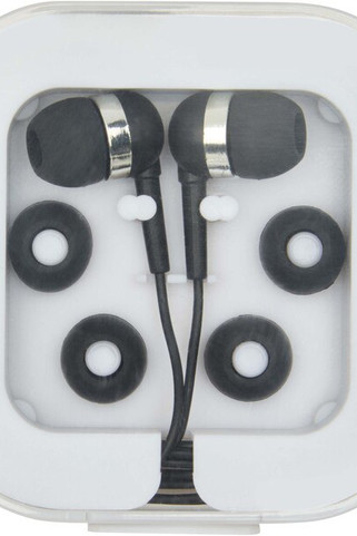 Casque filaire type C Baekdu avec boîte de rangement en plastique recyclé - EgotierPro 124438