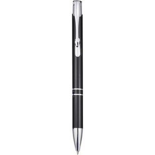 Stylo bille en aluminium recyclé Moneta (encre bleue) - EgotierPro 107984