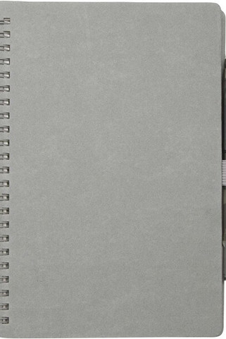 Slate A5 reusable hard cover notebook and pen set (black ink) - EgotierPro 107986