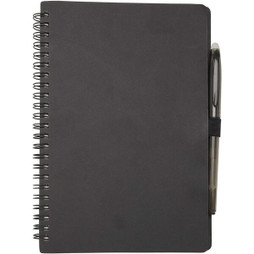 PF Concept 107986 - Carnet A5 à couverture souple réutilisable et parure de stylos Slate (encre noire)