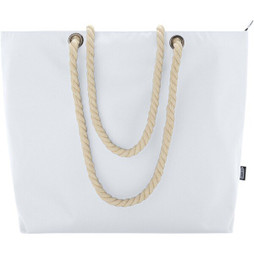 PF Concept 130079 - Tote bag termica da spiaggia in materiale riciclato certificato GRS con manici in corda Panama - 23L