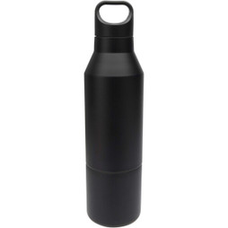 PF Concept 100840 - Odessy 600 ml RCS certified recycled stainless steel insulated bottle with 300 ml cup
