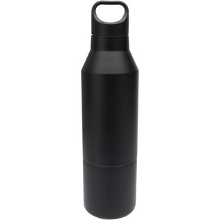 Odessy 600 ml RCS certified recycled stainless steel insulated bottle with 300 ml cup - EgotierPro 100840