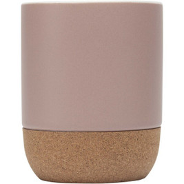 Billie 300 ml ceramic mug with cork details and matt finish - EgotierPro 100847