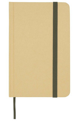Reed A6 recycled hard cover notebook with plain pages - EgotierPro 106022