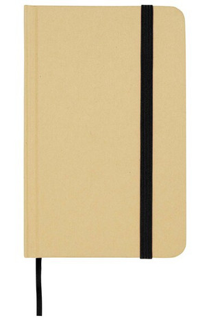 Reed A6 recycled hard cover notebook with plain pages - EgotierPro 106022