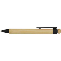 PF Concept 106026 - Rattan bamboo and recycled plastic ballpoint pen (black ink)